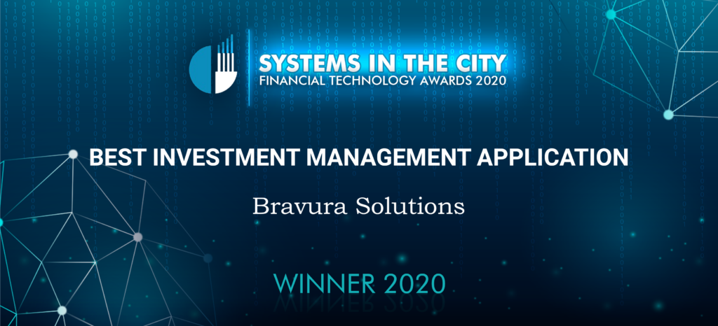 Best investment management application Bravura Solutions winner 2020