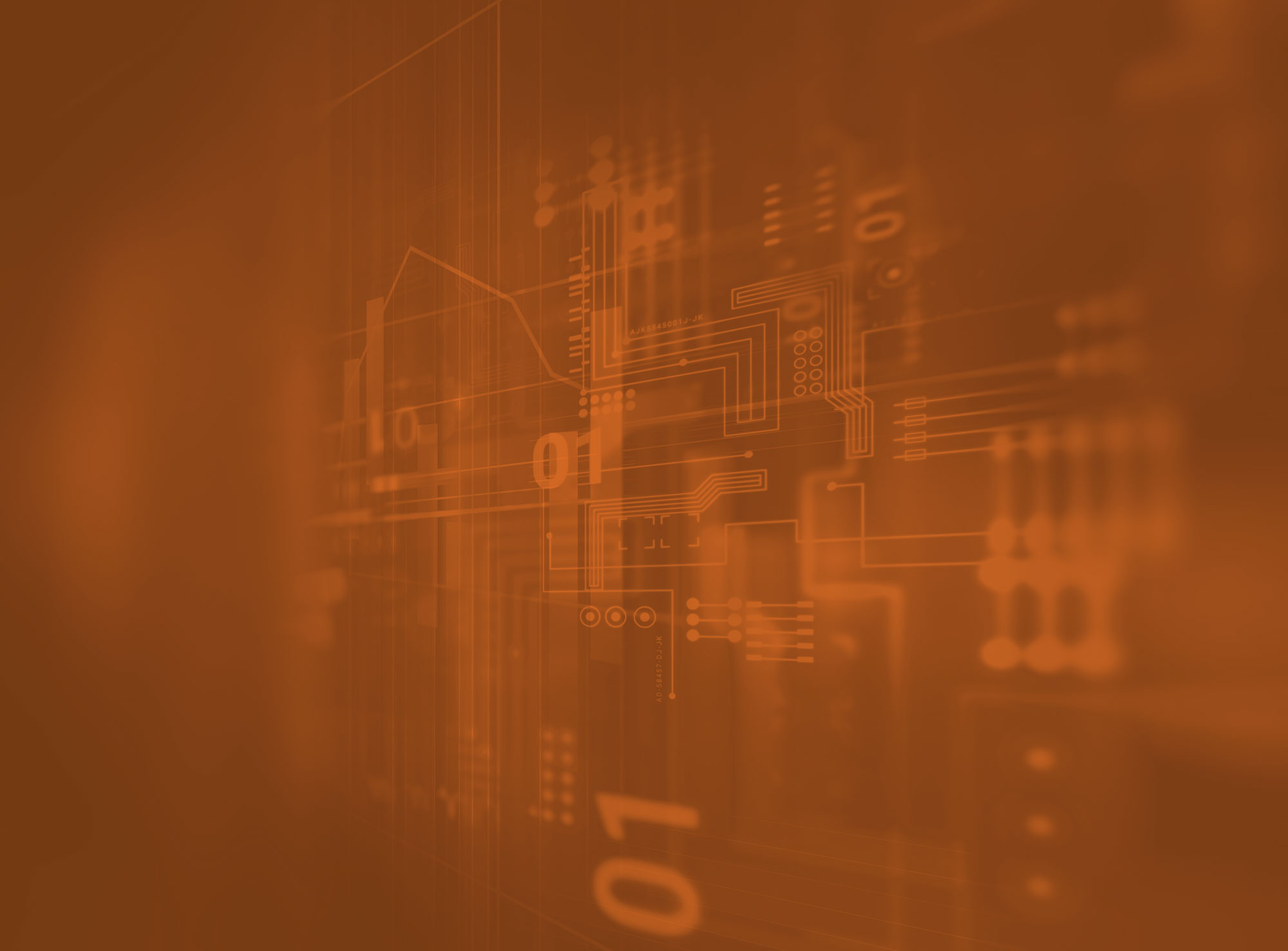 Orange cover of an integrated circuit board connecting systems