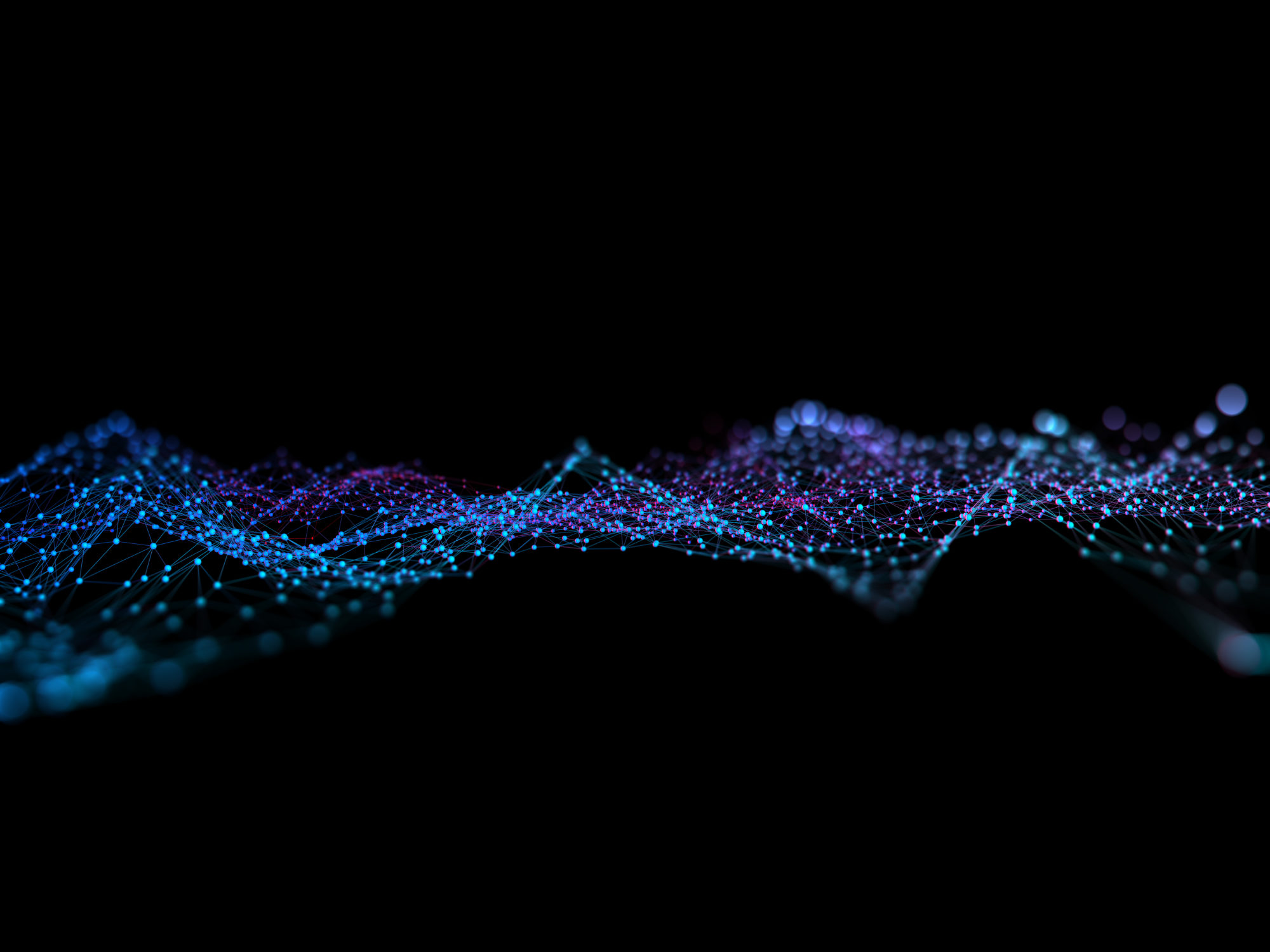 Close-up of the digital network communication
